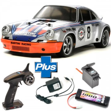 TAMIYA - PACK READYSET RC TT-02 PORSCHE 911 CARRERA RSR KIT 58571L