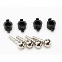 TRAXXAS - BILLES DE ROTULES (4) + BAGUES PLASTIQUES (4) 7033