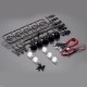 FASTRAX - BLACK 5-SPOT LIGHT UNIVERSAL CLUSTER MOULDED SET W/LED'S FAST302-1B