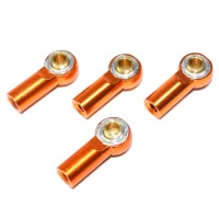 ABSIMA - ALUMINIUM BALL END INCL BALL STUD (4) ORANGE 1:10 2330031