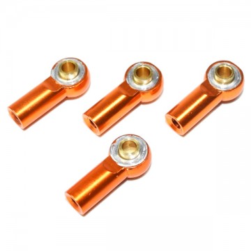 ABSIMA - ALUMINIUM BALL END INCL BALL STUD (4) ORANGE 1:10 2330031