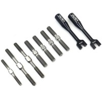 T-WORK'S - TITANIUM TURNBUCKLE SET KYOSHO MP10 TB-177