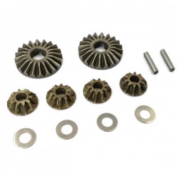 T-WORK'S - PIGNONS DIFFERENTIEL ACIER MP9-MP10 (KIT) TO-250-K