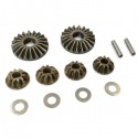 T-WORK'S - PIGNONS DIFFERENTIEL ACIER MP9-MP10 (KIT) TO-250-K