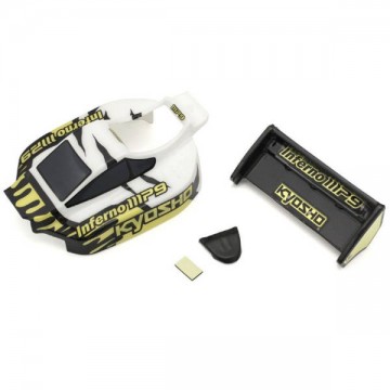 KYOSHO - MINI-Z BUGGY INFERNO MP9 TKI3 BODY SET (WHITE-BLACK) MBB03WBK