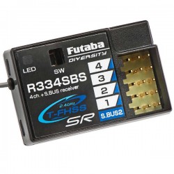 FUTABA - R334SBS TFHSS SR S.BUS2 HV 4-CHANNEL 2.4GHZ RECEIVER