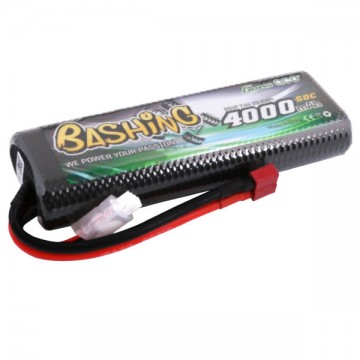 GENS ACE - LIPO BATEERY 50C 4000MAH 7.4V HC FT BASHING B-50C4000-2S1P8