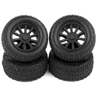 TEAM ASSOCIATED - SC28 WHEELS & TYRES MOUNTED (F/R) 21426