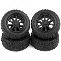 TEAM ASSOCIATED - SC28 WHEELS & TYRES MOUNTED (F/R) 21426