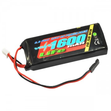 VOLTZ - 1600MAH 2S 6.6V RX LIFE STRAIGHT BATTERY PACK VZ0250