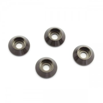 KYOSHO - 3MM HEAD WASHER GUN METAL (4) W0148GM