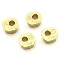 KYOSHO - BRASS REAR HUB CARRIER SPACER SET INFERNO MP10 IFW606