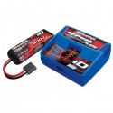 TRAXXAS - BATTERY/CHARGER COMPLETER PACK INCLUDES 2970 ID CHARGER (1) & 286-49X LIPO BATTERY 3S 4000MAH 2994G