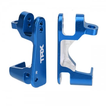 TRAXXAS - CASTER BLOCKS (C-HUBS) T6 ALUMINIUM BLUE ANODIZED LEFT & RIGHT 6832X