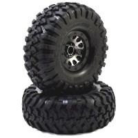 TRAXXAS - PNEUS CANYON TRAIL BEADLOCK JANTES NOIR CHROMEES METHOD 2.2" 8172