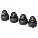 TRAXXAS - SHOCK CAPS (BLACK) (4) ASSEMBLED WITH HOLLOW BALLS 8361