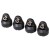 TRAXXAS - SHOCK CAPS (BLACK) (4) ASSEMBLED WITH HOLLOW BALLS 8361