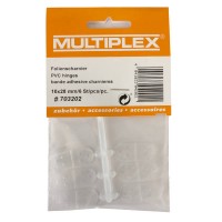 MULTIPLEX - CHARNIERES SOUPLE 10x28MM /6 PCS 703202