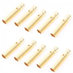 ETRONIX - 4.0MM FEMALE GOLD CONNECTORS (10) ET0606