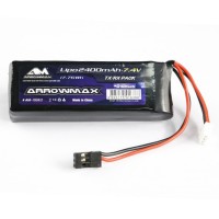 ARROWMAX - LIPO 2400MAH 2S TX/RX (7.4V) FLAT PACK AM700912