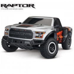 TRAXXAS - FORD RAPTOR F-150 FOX - 4x2 1/10 BRUSHED TQ 2.4GHZ - iD 58094-1-FOX