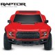 TRAXXAS - FORD RAPTOR F-150- 4x2 RED 1/10 BRUSHED TQ 2.4GHZ - iD 58094-1-RED