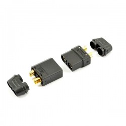 ETRONIX - XT-90 CONNECTOR (MALE/FEMALE) BLACK ET0788BK