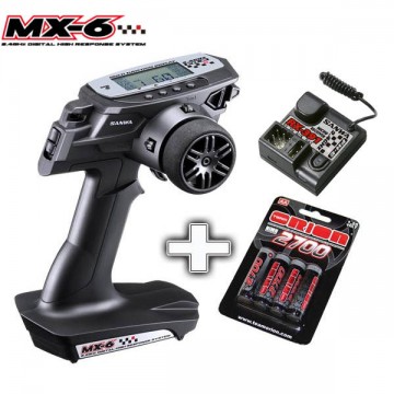 SANWA - MX-6 + 4 ORION BATTERIES + RECEIVER RX391 101A32574BAT SANWA - MX-6 + 4 ORION BATTERIES + RECEIVER RX391 101A32574BAT