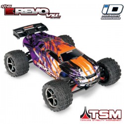 TRAXXAS - E-REVO 4x4 PURPLE 1/16 VXL BRUSHLESS TQ 2.4GHZ - TSM - iD 71076-3-PRPL