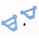 TRAXXAS - SUPPORTS ALU DE TIRANTS ANODISES BLEU AVANT ET ARRIERE (2) 7023