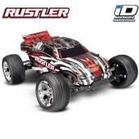 TRAXXAS - RUSTLER - 4x2 - ROUGE - 1/10 BRUSHED TQ 2.4GHZ - iD SANS AQ/CHG 37054-4-RED