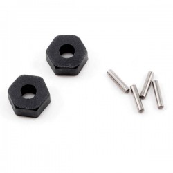 TRAXXAS - WHEEL HUBS, HEX (2)/ STUB AXLE PINS (2) 1654