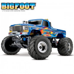 TRAXXAS - BIGFOOT BLEU 4x2 1/10 BRUSHED TQ 2.4GHZ - iD 36034-1-BLUEX