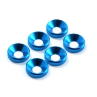 FASTRAX - M4 SHIM WASHERS (6) BLUE FAST145