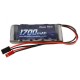 GENS ACE - BATTERIE RX NIMH 6.0V-1700MAH (DUAL JR-JST) 125G - STRAIGHT GE6-1700S-JJ