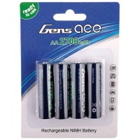 GENS ACE - BATTERIES R6-AA CELLS NI-MH 2700MAH (4) 50X14MM 120G GE2-2700AA