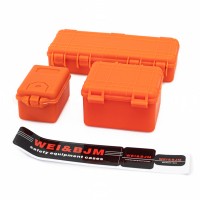 HOBBYTECH - SCALE TOOL CASE BLACK 3PCS/ SET ORANGE HT-SU1801148