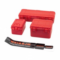 HOBBYTECH - SET DE 3 VALISES DE PROTECTION ROUGE HT-SU1801150