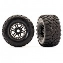 TRAXXAS - ROUES MONTEES COLLEES NOIRES - MAXX (2) 8972