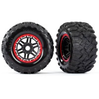 TRAXXAS - ROUES MONTEES COLLEES ROUGES - MAXX (2) 8972R