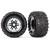 TRAXXAS - MAXX 2.8 ALL-TERRAIN PRE-MOUNTED TIRES (2) BLACK, SATIN BEADLOCK STYLE WHEELS 8972X