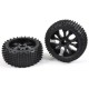 T2M - FRONT TIRES / BLACK RIMS (2P) T4910/2A