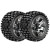 ROAPEX - STADIUM TRUCK 1:10 TYRE TRACKER ON CHROME BLACK WHEELS 12MM(2) R2002CB2