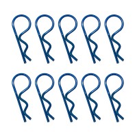 HOBBYTECH - CLIPS DE CARROSSERIE 1/8EME BLEU METALLISE (10PCS) HT-502391B