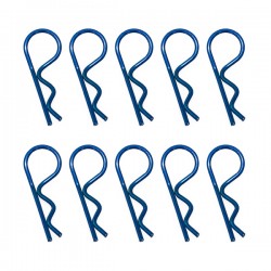 HOBBYTECH - CLIPS DE CARROSSERIE 1/8EME BLEU METALLISE (10PCS) HT-502391B