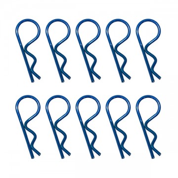 HOBBYTECH - CLIPS DE CARROSSERIE 1/8EME BLEU METALLISE (10PCS) HT-502391B