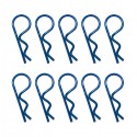 HOBBYTECH - UNIVERSAL 1/8EME BLUE BODY CLIPS (10PCS) HT-502391B