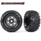 TRAXXAS - ROUES MONTEES COLLEES NOIRES SLEDGEHAMMER - MAXX (2) 8973