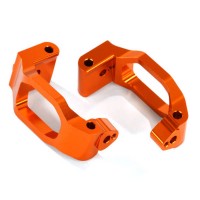 TRAXXAS - FUSEES ARRIERE GAUCHE/DROITE ALU ANODISEES ORANGE - MAXX 8952A