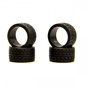 KYOSHO - Mini-Z RACING RADIAL TYRES 20 SHORE - WIDE (4) MZW38-20